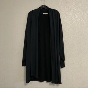 Joah Brown Oversized Cardigan Womens Long Sleeve Open French Terry Longline 1 Sz